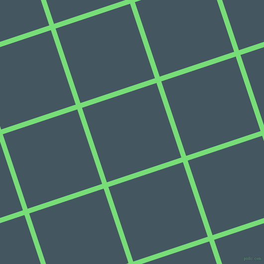 18/108 degree angle diagonal checkered chequered lines, 10 pixel lines width, 158 pixel square size, Pastel Green and San Juan plaid checkered seamless tileable