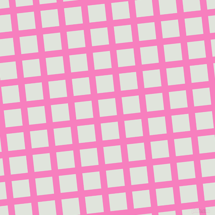6/96 degree angle diagonal checkered chequered lines, 13 pixel lines width, 34 pixel square size, Persian Pink and Catskill White plaid checkered seamless tileable