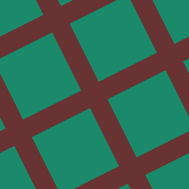 27/117 degree angle diagonal checkered chequered lines, 65 pixel lines width, 216 pixel square size, Persian Plum and Elf Green plaid checkered seamless tileable