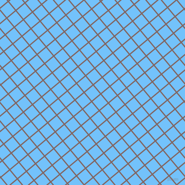 40/130 degree angle diagonal checkered chequered lines, 4 pixel line width, 35 pixel square size, Pharlap and Maya Blue plaid checkered seamless tileable