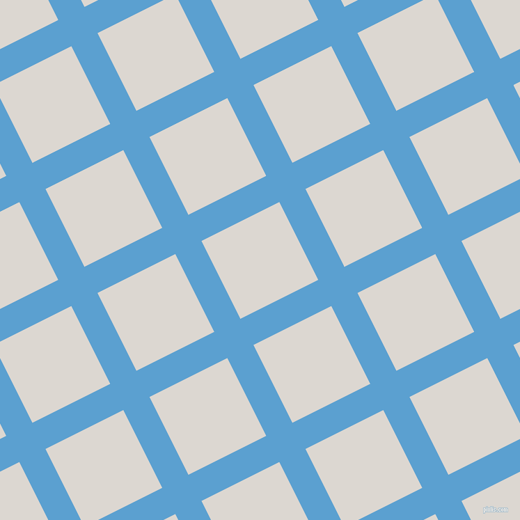 27/117 degree angle diagonal checkered chequered lines, 42 pixel lines width, 125 pixel square size, Picton Blue and Gallery plaid checkered seamless tileable