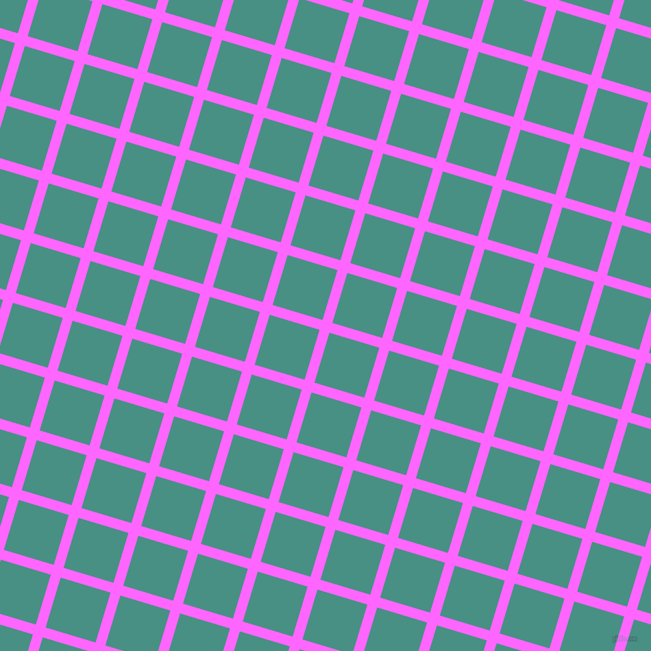 73/163 degree angle diagonal checkered chequered lines, 15 pixel line width, 76 pixel square size, Pink Flamingo and Lochinvar plaid checkered seamless tileable