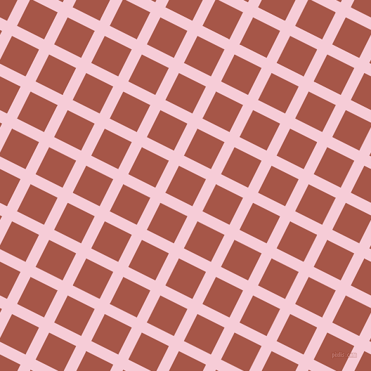 63/153 degree angle diagonal checkered chequered lines, 16 pixel line width, 43 pixel square size, Pink Lace and Crail plaid checkered seamless tileable