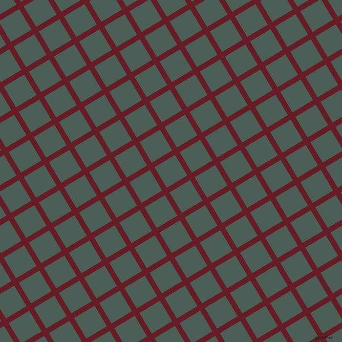 31/121 degree angle diagonal checkered chequered lines, 11 pixel lines width, 49 pixel square sizePohutukawa and Viridian Green plaid checkered seamless tileable