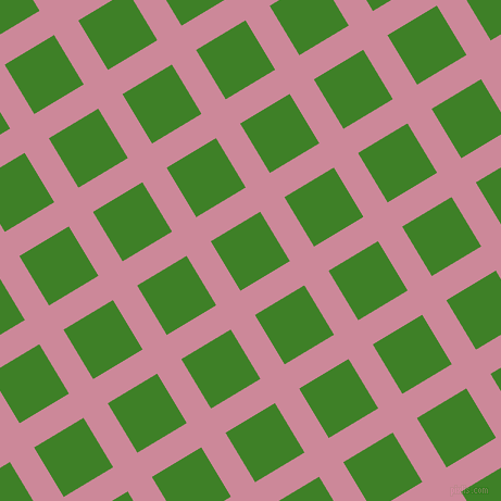 31/121 degree angle diagonal checkered chequered lines, 26 pixel lines width, 53 pixel square size, Puce and Bilbao plaid checkered seamless tileable