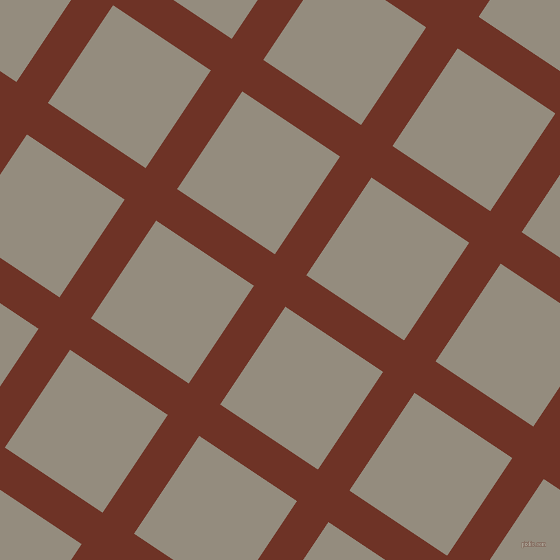 56/146 degree angle diagonal checkered chequered lines, 55 pixel line width, 171 pixel square size, Pueblo and Heathered Grey plaid checkered seamless tileable
