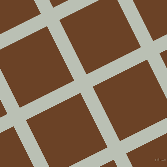 27/117 degree angle diagonal checkered chequered lines, 45 pixel line width, 199 pixel square size, Pumice and Semi-Sweet Chocolate plaid checkered seamless tileable
