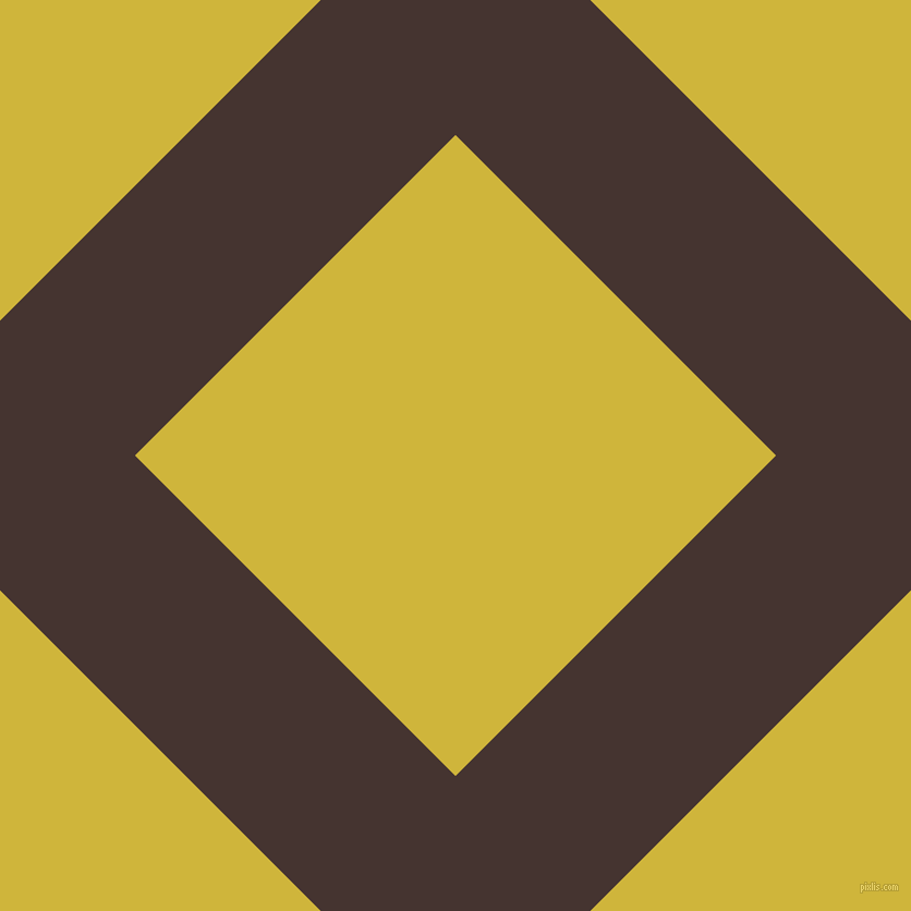 45/135 degree angle diagonal checkered chequered lines, 175 pixel lines width, 416 pixel square size, Rebel and Old Gold plaid checkered seamless tileable