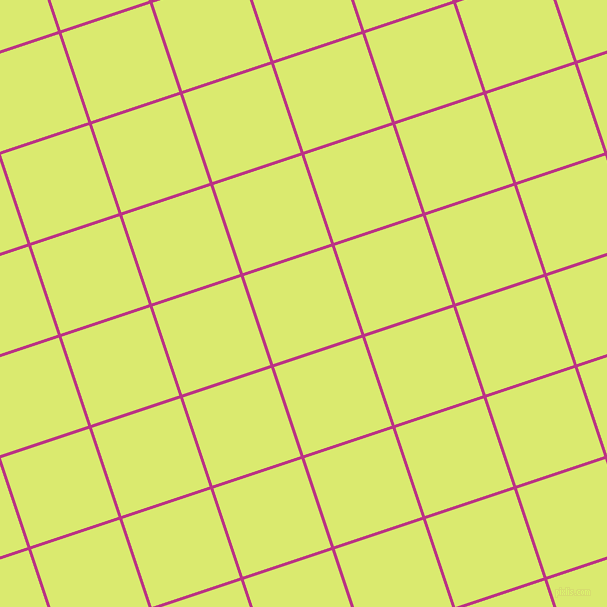 18/108 degree angle diagonal checkered chequered lines, 3 pixel lines width, 93 pixel square size, Red Violet and Mindaro plaid checkered seamless tileable