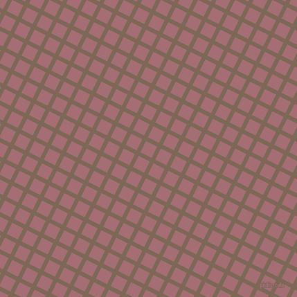 63/153 degree angle diagonal checkered chequered lines, 6 pixel lines width, 18 pixel square size, Roman Coffee and Turkish Rose plaid checkered seamless tileable