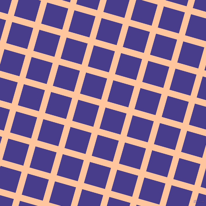 74/164 degree angle diagonal checkered chequered lines, 22 pixel lines width, 75 pixel square sizeRomantic and Dark Slate Blue plaid checkered seamless tileable