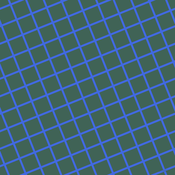 22/112 degree angle diagonal checkered chequered lines, 7 pixel lines width, 50 pixel square size, Royal Blue and Stromboli plaid checkered seamless tileable
