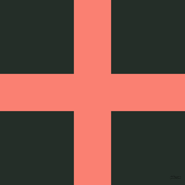 checkered chequered horizontal vertical lines, 126 pixel line width, 500 pixel square size, Salmon and Midnight Moss plaid checkered seamless tileable