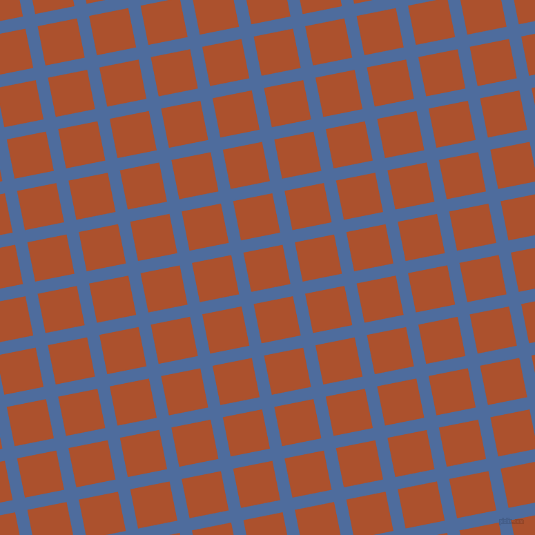11/101 degree angle diagonal checkered chequered lines, 18 pixel lines width, 58 pixel square size, San Marino and Rose Of Sharon plaid checkered seamless tileable
