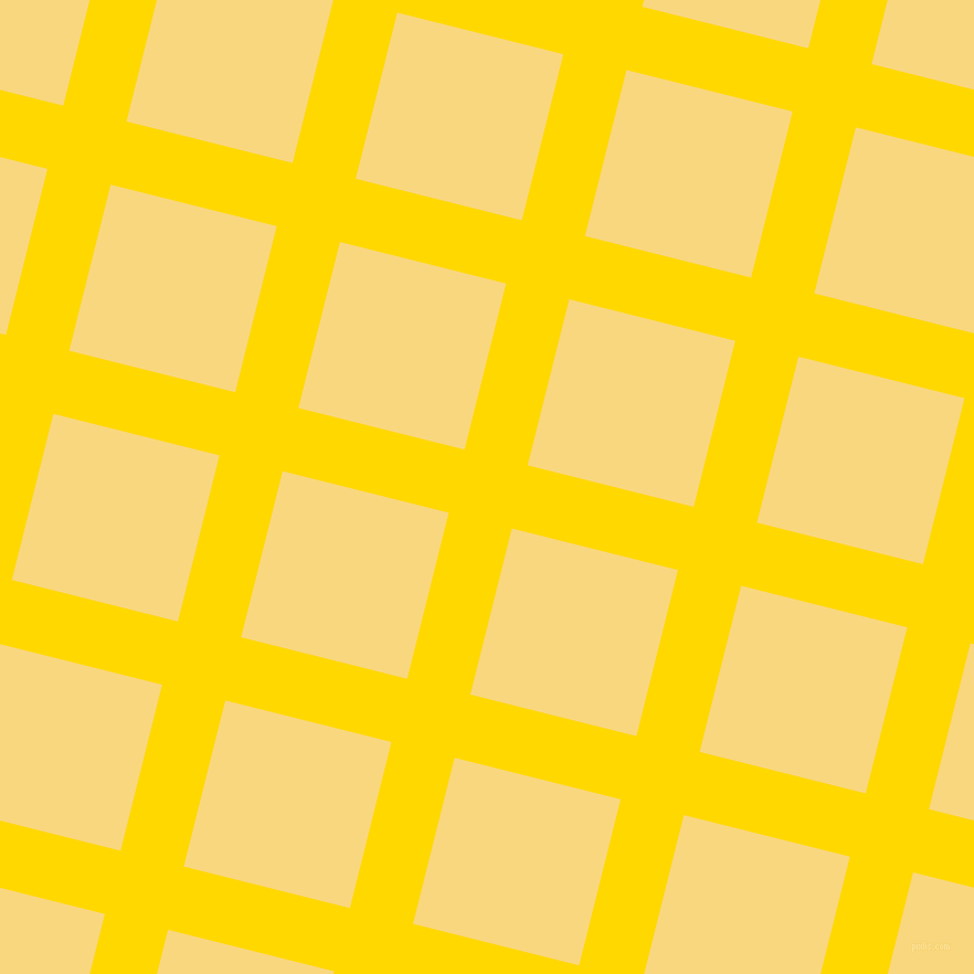 76/166 degree angle diagonal checkered chequered lines, 59 pixel line width, 155 pixel square size, School Bus Yellow and Golden Glow plaid checkered seamless tileable