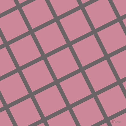 27/117 degree angle diagonal checkered chequered lines, 14 pixel line width, 85 pixel square size, Scorpion and Puce plaid checkered seamless tileable