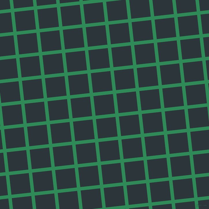6/96 degree angle diagonal checkered chequered lines, 12 pixel lines width, 68 pixel square size, Sea Green and Gunmetal plaid checkered seamless tileable