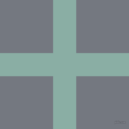checkered chequered horizontal vertical lines, 75 pixel lines width, 343 pixel square size, Sea Nymph and Storm Grey plaid checkered seamless tileable