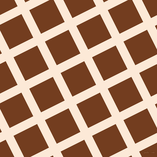 27/117 degree angle diagonal checkered chequered lines, 29 pixel line width, 88 pixel square size, Serenade and Peru Tan plaid checkered seamless tileable