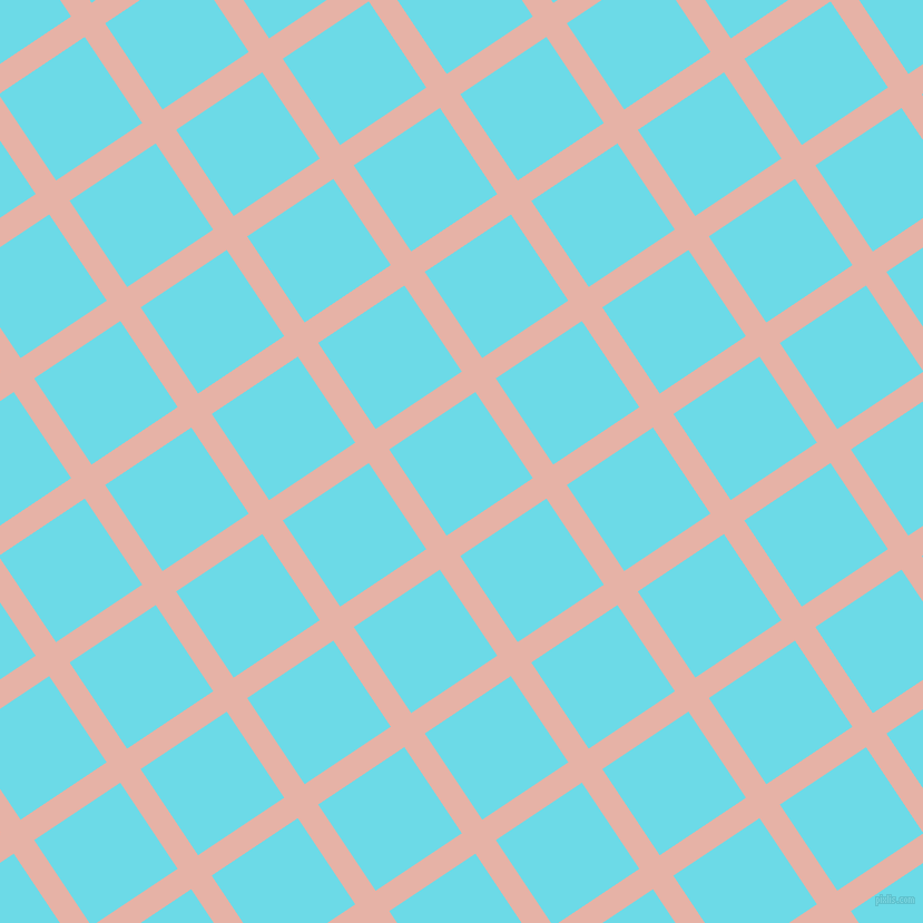 34/124 degree angle diagonal checkered chequered lines, 22 pixel line width, 93 pixel square size, Shilo and Turquoise Blue plaid checkered seamless tileable
