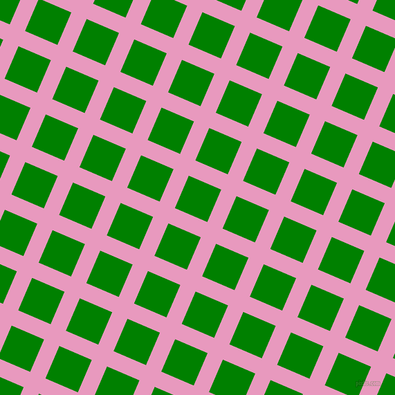 67/157 degree angle diagonal checkered chequered lines, 24 pixel line width, 51 pixel square size, Shocking and Green plaid checkered seamless tileable