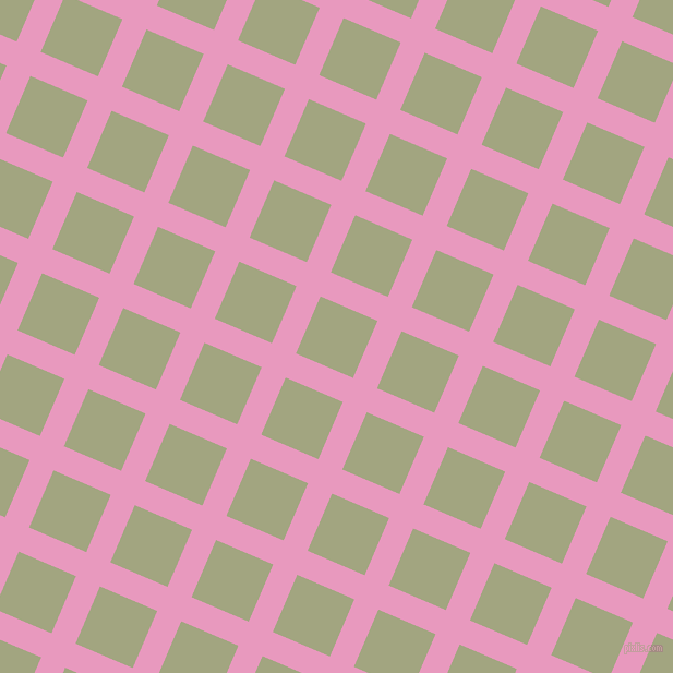 67/157 degree angle diagonal checkered chequered lines, 24 pixel lines width, 57 pixel square size, Shocking and Locust plaid checkered seamless tileable