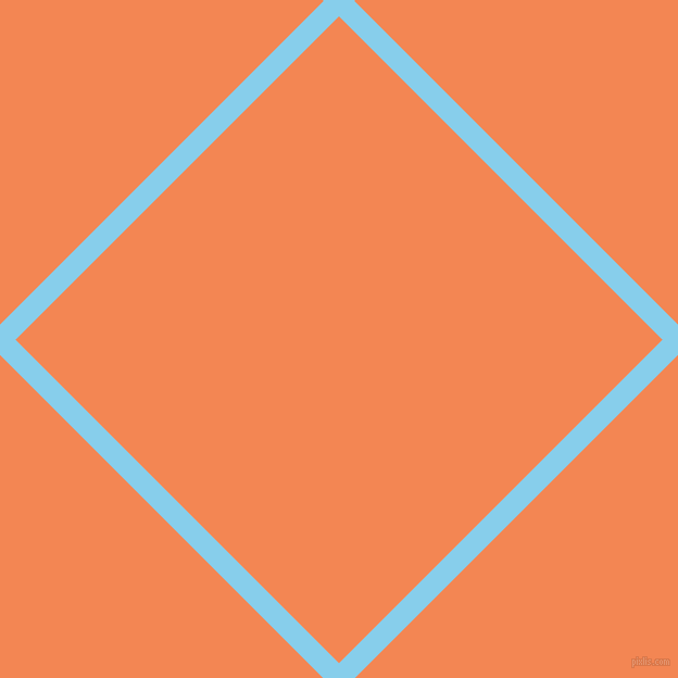 45/135 degree angle diagonal checkered chequered lines, 20 pixel lines width, 421 pixel square size, Sky Blue and Crusta plaid checkered seamless tileable