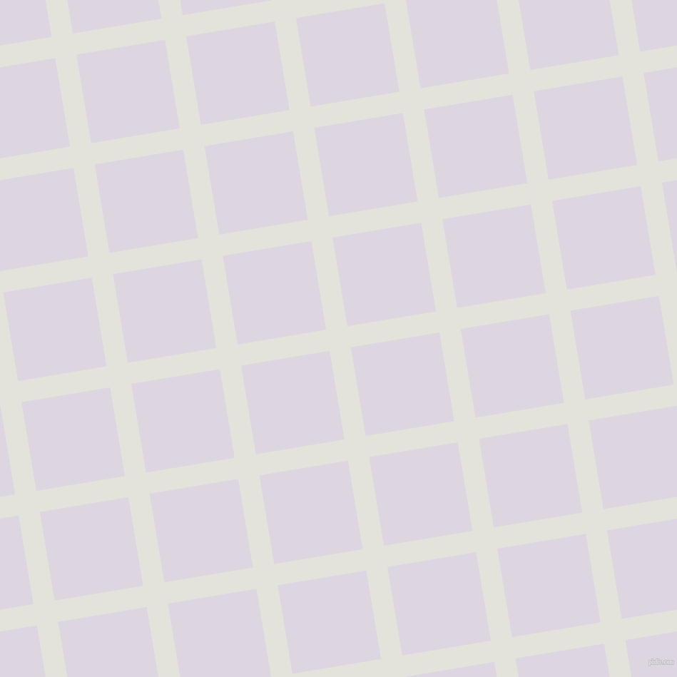 9/99 degree angle diagonal checkered chequered lines, 30 pixel line width, 126 pixel square size, Snow Drift and Titan White plaid checkered seamless tileable
