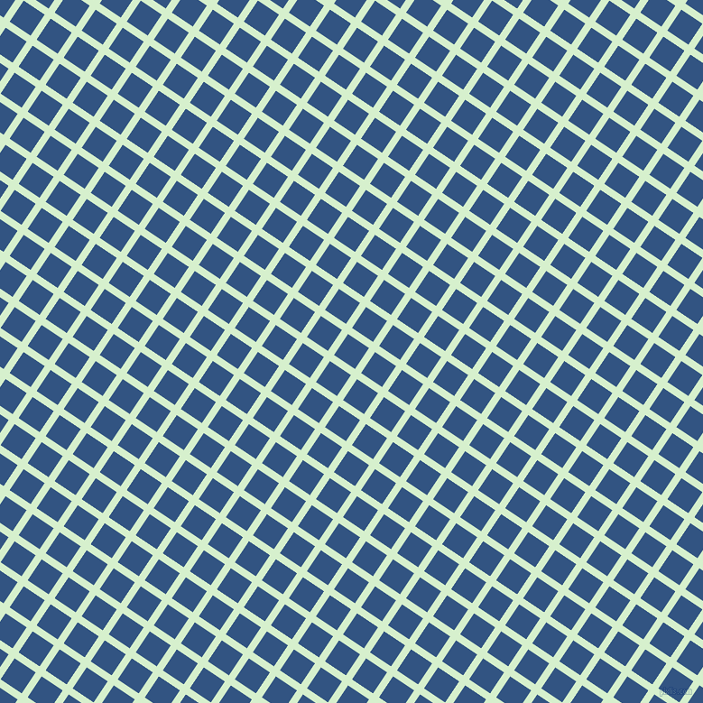 56/146 degree angle diagonal checkered chequered lines, 8 pixel line width, 28 pixel square size, Snowy Mint and St Tropaz plaid checkered seamless tileable
