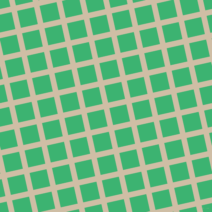 13/103 degree angle diagonal checkered chequered lines, 22 pixel lines width, 68 pixel square size, Soft Amber and Medium Sea Green plaid checkered seamless tileable
