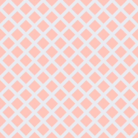 45/135 degree angle diagonal checkered chequered lines, 14 pixel line width, 37 pixel square size, Solitude and Your Pink plaid checkered seamless tileable