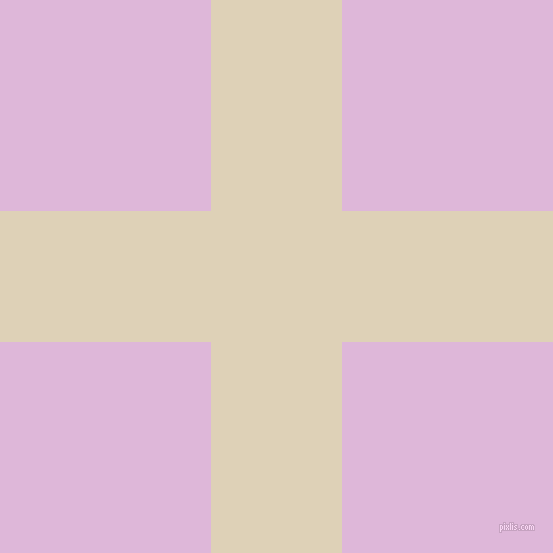 checkered chequered horizontal vertical lines, 131 pixel lines width, 422 pixel square size, Spanish White and French Lilac plaid checkered seamless tileable