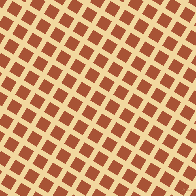59/149 degree angle diagonal checkered chequered lines, 18 pixel line width, 40 pixel square size, Splash and Orange Roughy plaid checkered seamless tileable