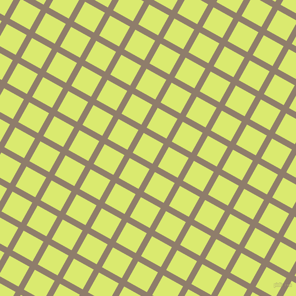 61/151 degree angle diagonal checkered chequered lines, 12 pixel lines width, 45 pixel square size, Squirrel and Mindaro plaid checkered seamless tileable