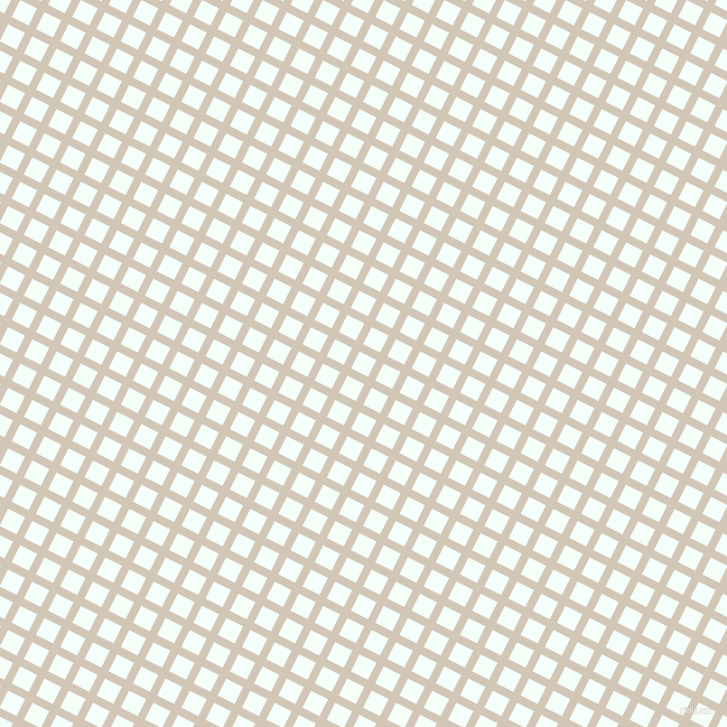 63/153 degree angle diagonal checkered chequered lines, 9 pixel lines width, 21 pixel square size, Stark White and Mint Cream plaid checkered seamless tileable
