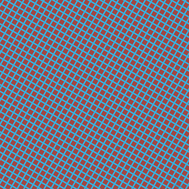 60/150 degree angle diagonal checkered chequered lines, 5 pixel lines width, 15 pixel square size, Summer Sky and Roof Terracotta plaid checkered seamless tileable