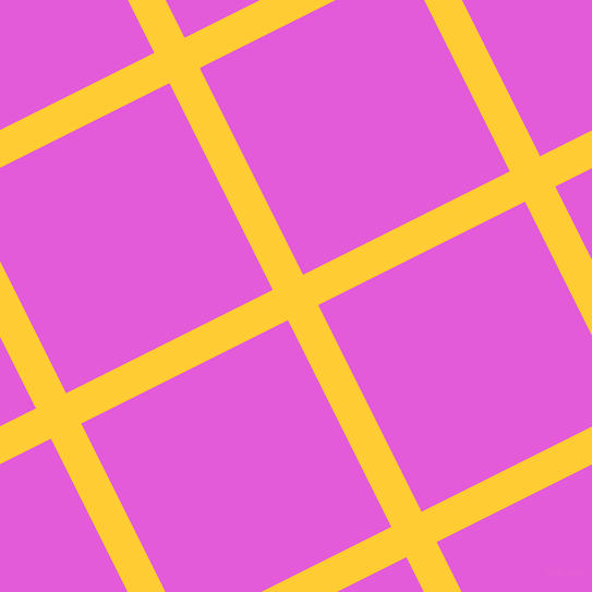 27/117 degree angle diagonal checkered chequered lines, 31 pixel lines width, 212 pixel square size, Sunglow and Free Speech Magenta plaid checkered seamless tileable