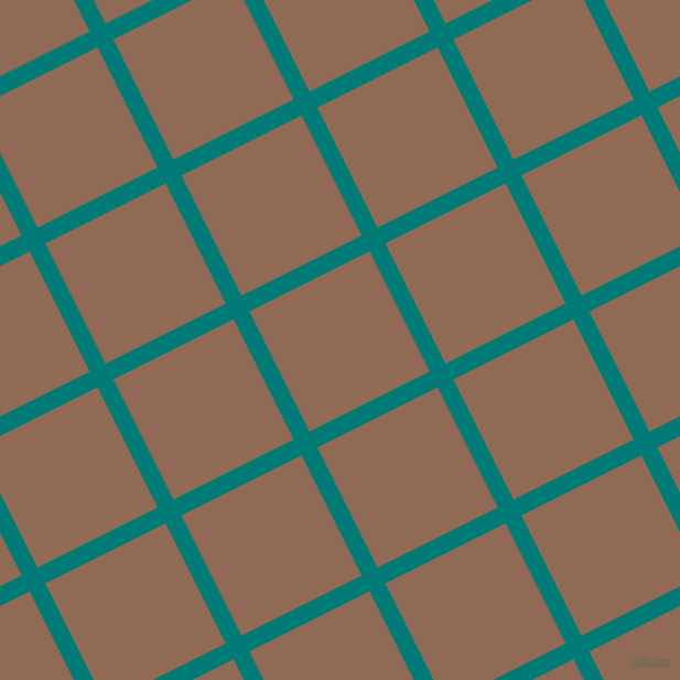 27/117 degree angle diagonal checkered chequered lines, 16 pixel lines width, 122 pixel square size, Surfie Green and Leather plaid checkered seamless tileable