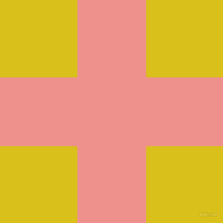 checkered chequered horizontal vertical lines, 136 pixel lines width, 305 pixel square size, Sweet Pink and Sunflower plaid checkered seamless tileable