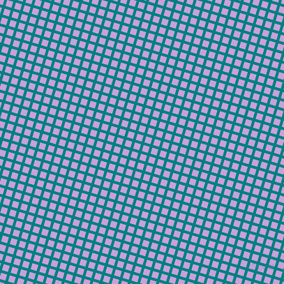 73/163 degree angle diagonal checkered chequered lines, 4 pixel line width, 9 pixel square size, Teal and Wisteria plaid checkered seamless tileable