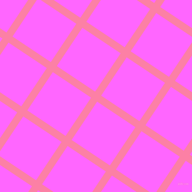56/146 degree angle diagonal checkered chequered lines, 24 pixel line width, 153 pixel square size, Tickle Me Pink and Pink Flamingo plaid checkered seamless tileable