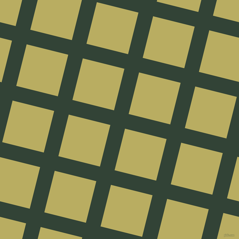 76/166 degree angle diagonal checkered chequered lines, 52 pixel lines width, 148 pixel square size, Timber Green and Gimblet plaid checkered seamless tileable