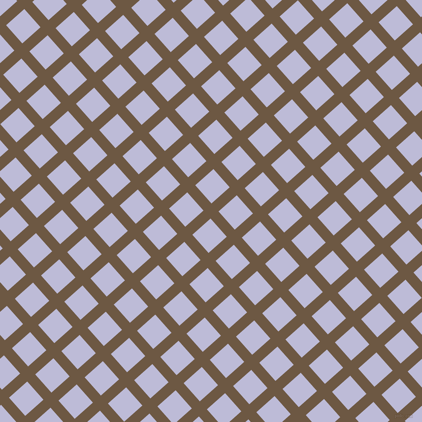 42/132 degree angle diagonal checkered chequered lines, 21 pixel lines width, 48 pixel square size, Tobacco Brown and Lavender Grey plaid checkered seamless tileable