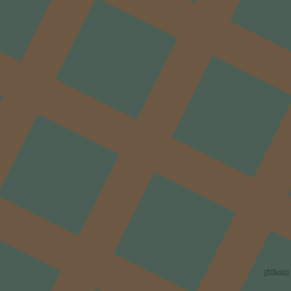 63/153 degree angle diagonal checkered chequered lines, 57 pixel line width, 133 pixel square sizeTobacco Brown and Viridian Green plaid checkered seamless tileable