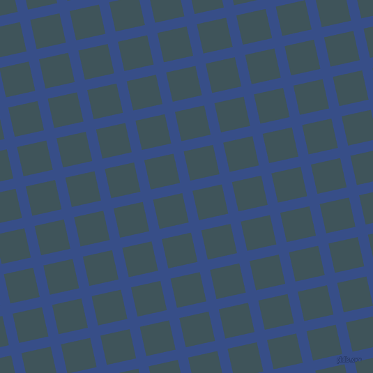 13/103 degree angle diagonal checkered chequered lines, 15 pixel line width, 43 pixel square size, Tory Blue and Casal plaid checkered seamless tileable