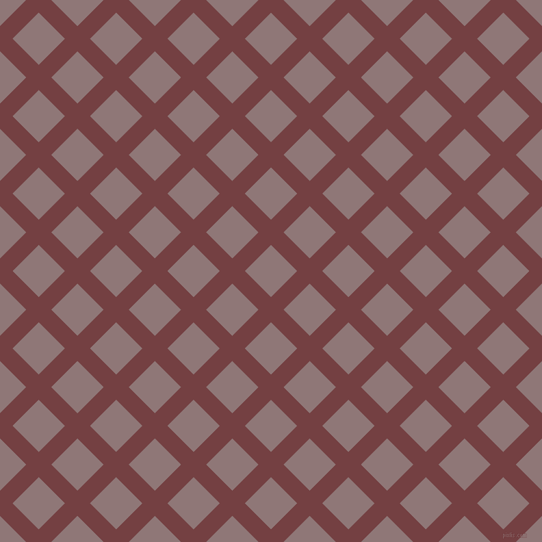 45/135 degree angle diagonal checkered chequered lines, 26 pixel lines width, 54 pixel square size, Tosca and Bazaar plaid checkered seamless tileable