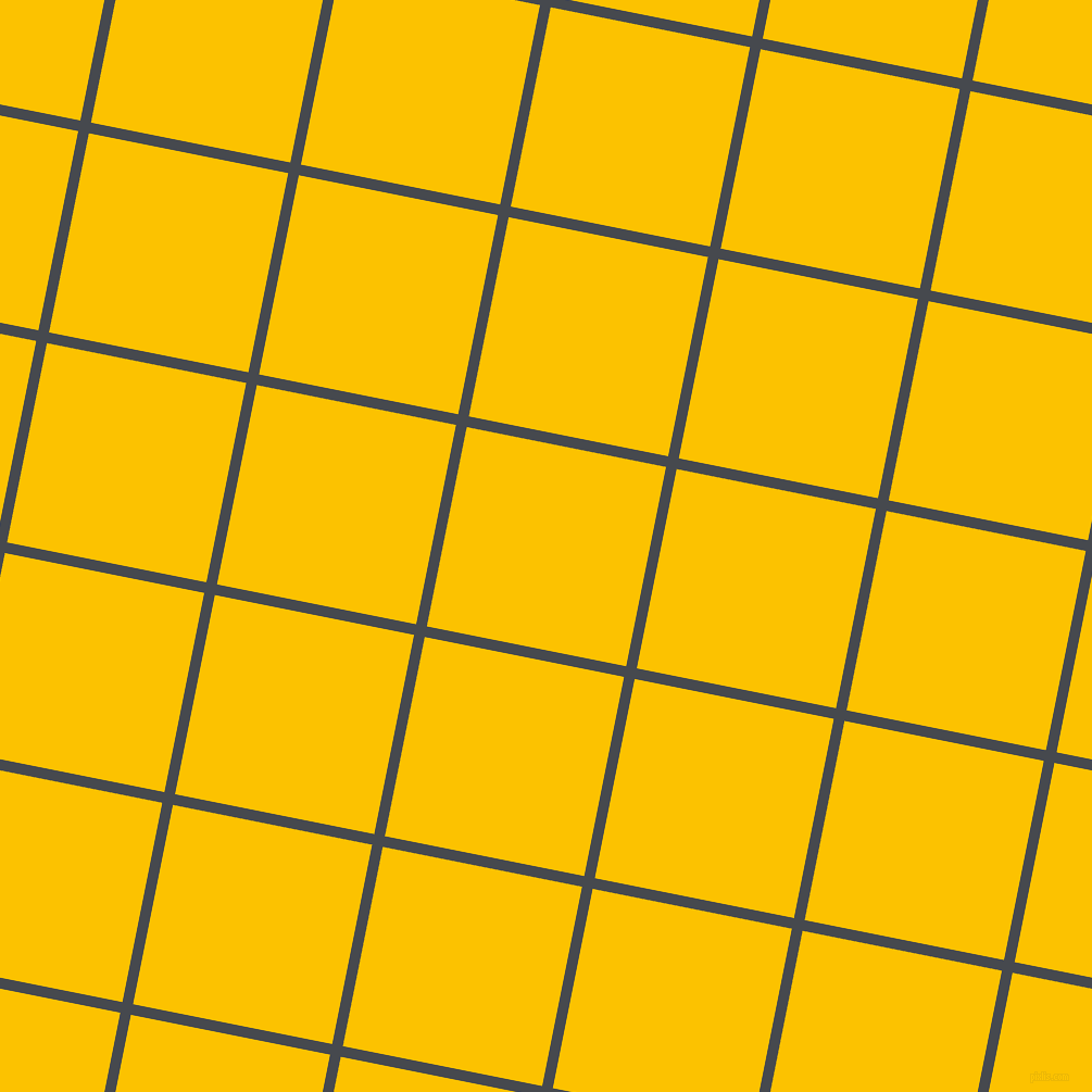 79/169 degree angle diagonal checkered chequered lines, 10 pixel line width, 187 pixel square size, Tuna and Golden Poppy plaid checkered seamless tileable