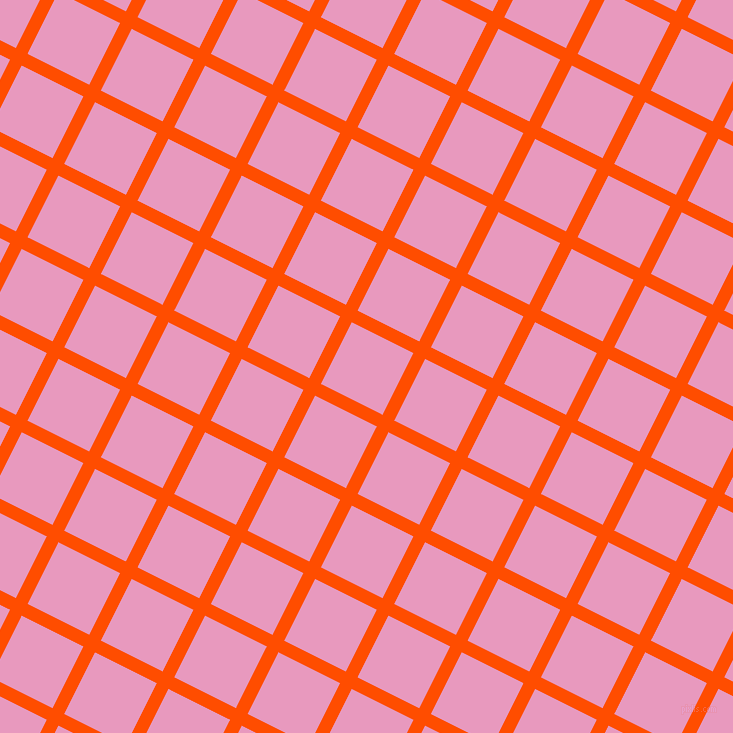 63/153 degree angle diagonal checkered chequered lines, 13 pixel lines width, 69 pixel square size, Vermilion and Shocking plaid checkered seamless tileable