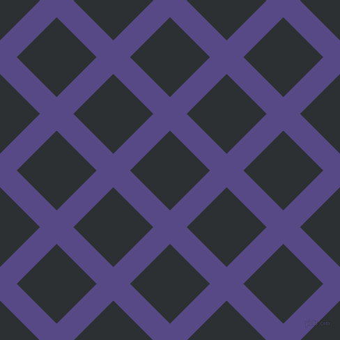45/135 degree angle diagonal checkered chequered lines, 34 pixel line width, 81 pixel square size, Victoria and Cod Grey plaid checkered seamless tileable