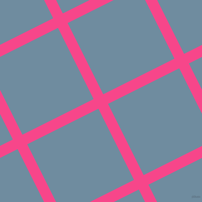 27/117 degree angle diagonal checkered chequered lines, 45 pixel line width, 333 pixel square size, Violet Red and Bermuda Grey plaid checkered seamless tileable